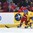 MONTREAL, CANADA - JANUARY 5: Russia's Yakov Trenin #25 and Sweden's Rasmus Dahlin #8 race for the puck during bronze medal game action at the 2017 IIHF World Junior Championship. (Photo by Matt Zambonin/HHOF-IIHF Images)

